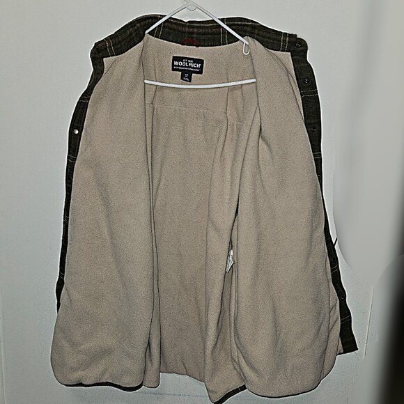 Vintage Woolrich Plaid Shacket Mens Size XXL Fleece Lined - Picture 4 of 6